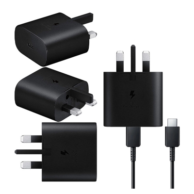 Picture of Original  Samsung 25W Super fast  charger 25W Travel Adapter 3pin with USB Type-C To Type-C Cable