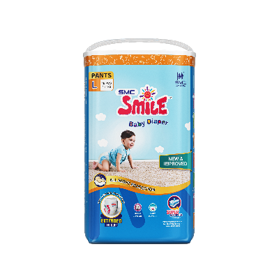 Picture of  SMC Smile Baby Pants Diaper Jumbo Series L (9-14kg) - 48 Pcs Pack 