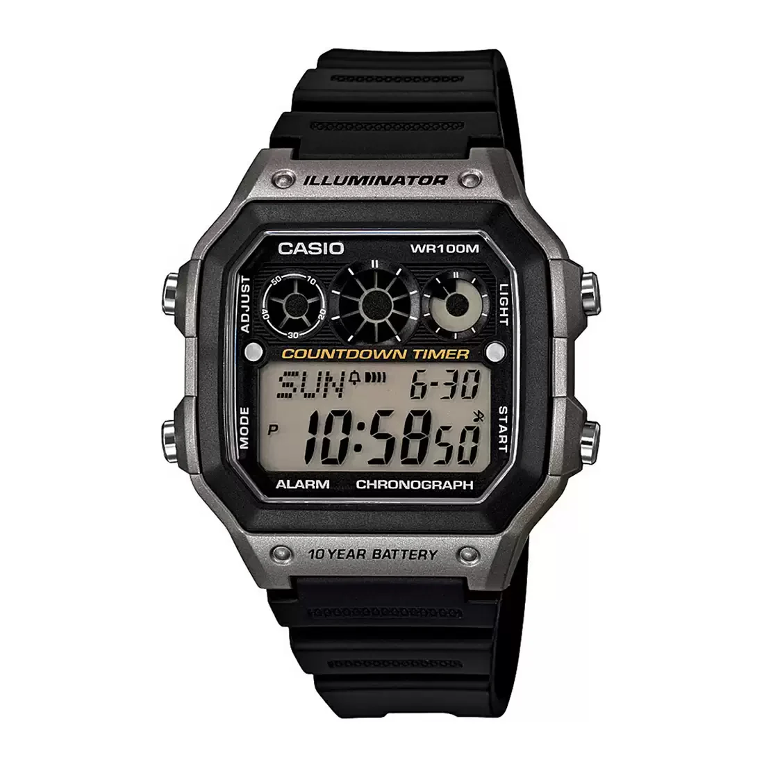 Picture of Casio World Time Fiber Belt Watch AE-1300WH-8AVDF