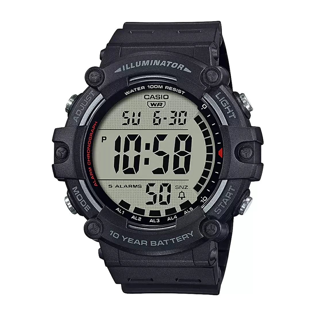 Picture of Casio AE-1500WH-1A World Time Multifunction Fiber Belt Watch