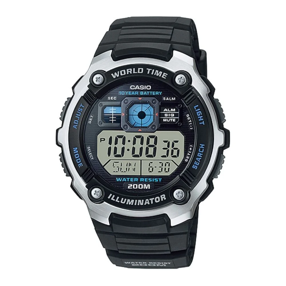Picture of Casio AE-2000W-1AVDF World Time Multifunction Fiber Belt Watch