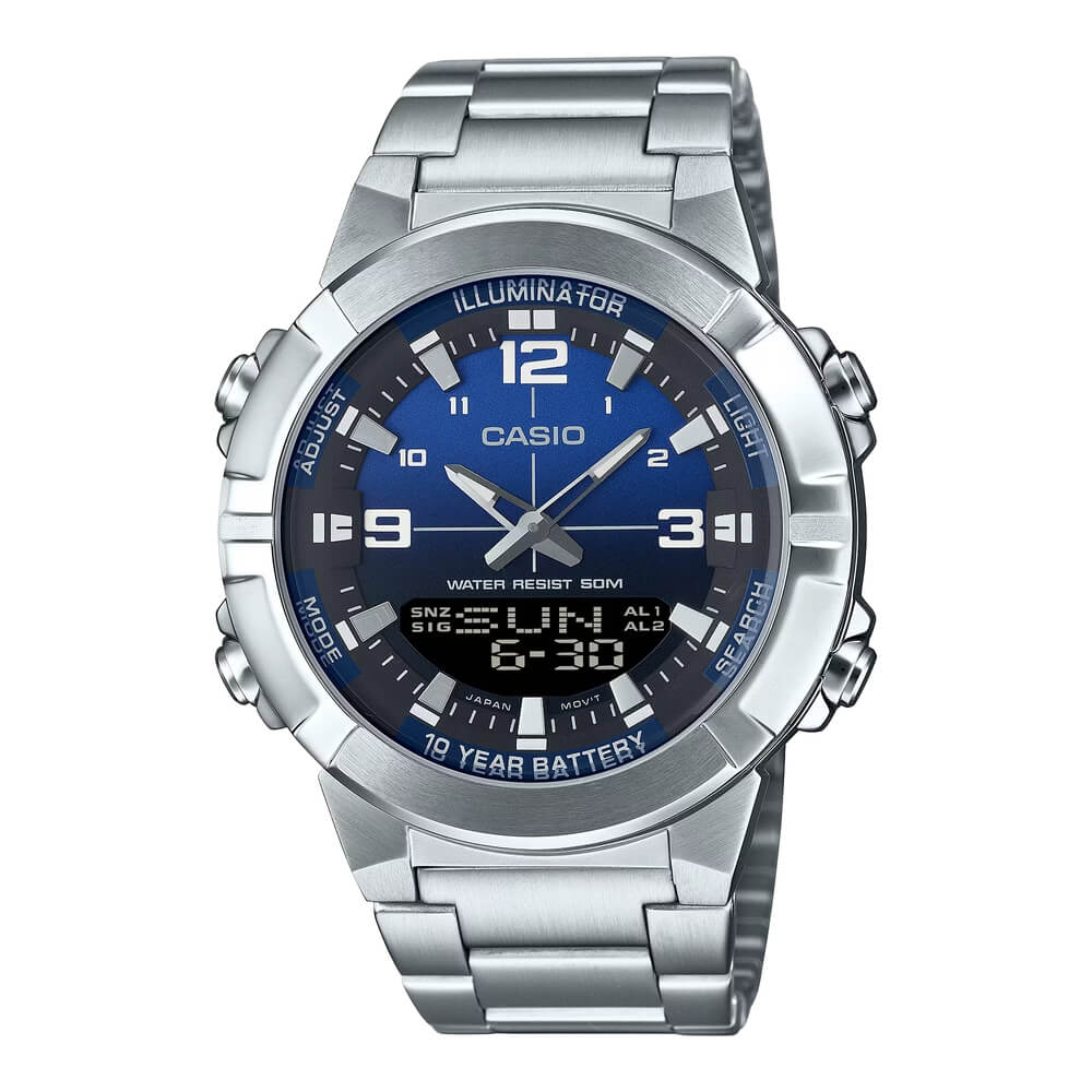 Picture of Casio AMW-870DA-2A1VDF Standard Dual Time Chain Watch