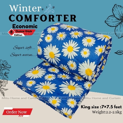 	Buy Comforter for Winter King size Exclusive Comforter with Primium twill cotton fabric (3kg+) 84*90 inch European cube style (1pcs Box) White , Red , Pink , Blue at Best Price In Bangladesh