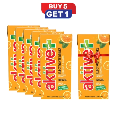 Picture of Aktive+ Electrolyte Orange Drink 200ml