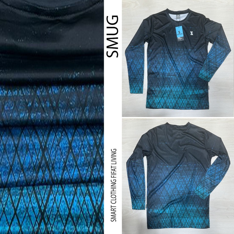 Picture of SMUG Premium Full Sleeve Sports T-shirt Combo Pack -3 Pcs -Black, Sky blue and Pest color