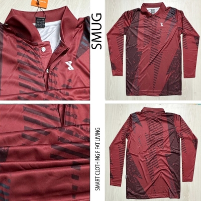 Picture of SMUG Premium POLO Full Sleeve T-shirt - Fabric soft and comfortable - Maroon