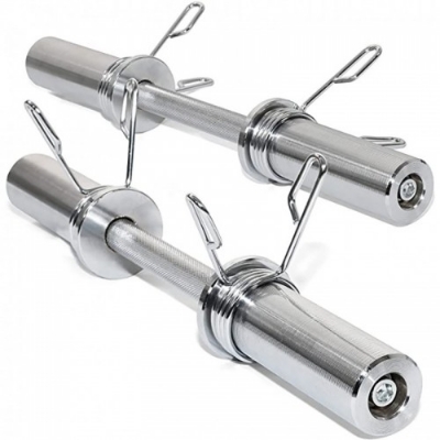 Picture of Olympic Dumbbell Stick Bar with Collar 20'' for Gym Power Lifting - 1 Pair