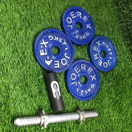 Picture of Blue Dumbbell Plate 5 kg with Stick