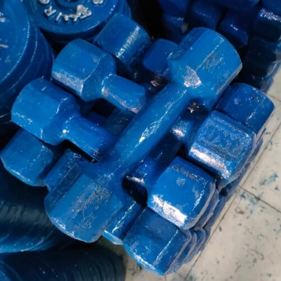 Picture of 2kg Navy Blue Dumbbell Set - 1 Pair - Made in Bangladesh