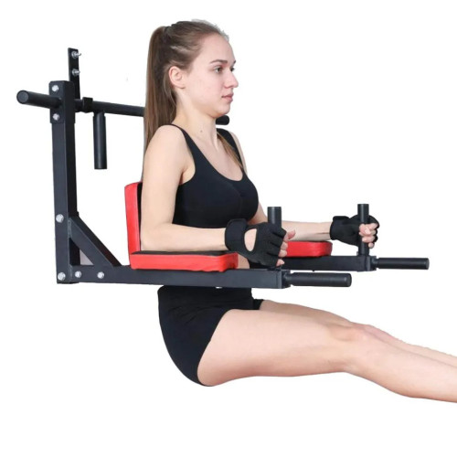 Picture of Multifunctional Wall Mounted Pull-Up Bar Power Tower Dip Stand Station Home Gym Strength Training Device