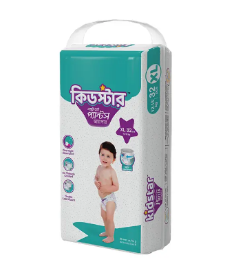 Picture of Kidstar Pant Diaper Extra Large 32Pcs 