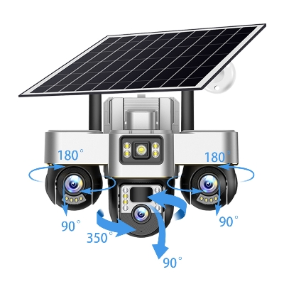 Picture of New 3 Lens 3 Display Advance Solar 4G Sim Waterproof Camera 