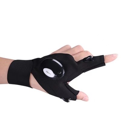 Picture of Flashlight Gloves Rechargeable Waterproof LED Night Light Fishing & Rescue Tools Driving Gloves