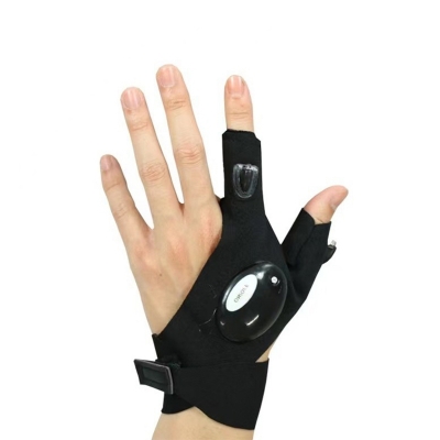 Picture of Flashlight Gloves Rechargeable Waterproof LED Night Light Fishing & Rescue Tools Driving Gloves