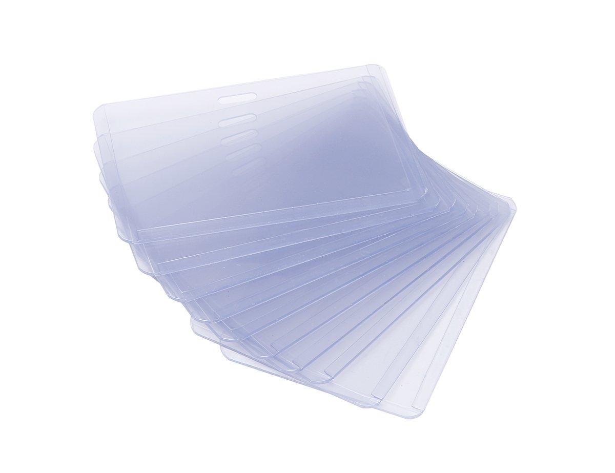 Picture of 20Pcs Clear Transparent PVC Plastic Pocket Wallet ID Card Pass Badge Holder Case