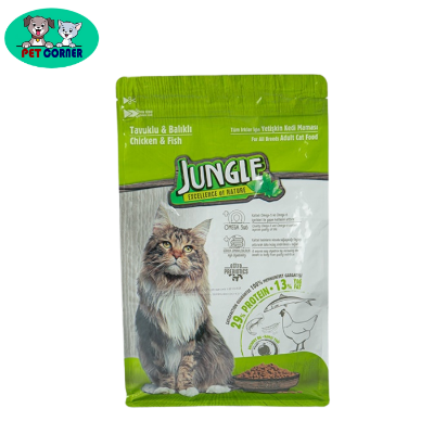 Picture of Jungle Adult Cat Food With Chicken & Fish 1.5Kg - Cat Food - Cat Food