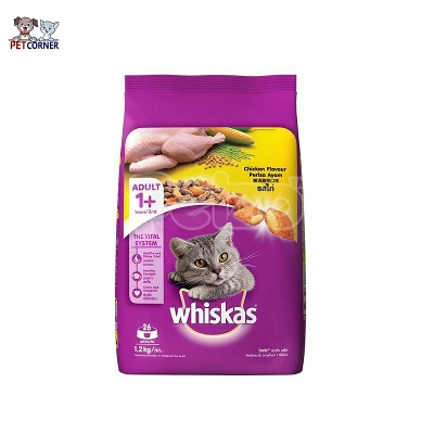 Picture of Whiskas Adult Cat Food Chicken Flavour 1.2kg