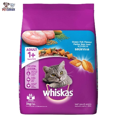 Picture of WHISKAS Cat Dry Food Adult Ocean Fish 1.2kg - Cat Food - Cat Food