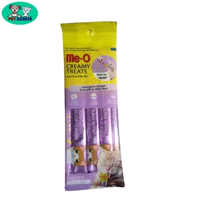 Picture of Me-o Creamy Treats Tuna with Scallop Flavor 15g*4Pcs