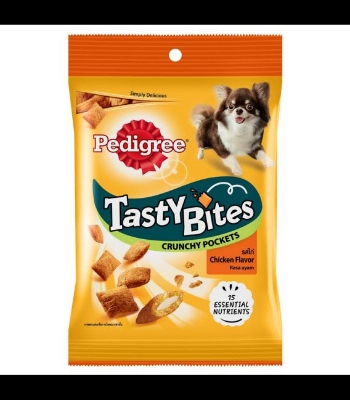 Picture of PEDIGREE Tasty Bites Dog Treat Adult Crunchy Pockets 60 gm