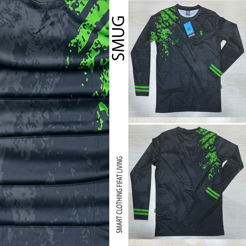 Picture of SMUG Premium Full Sleeve Sports T-shirt Combo Pack -3 Pcs -Black, Sky blue and Pest color