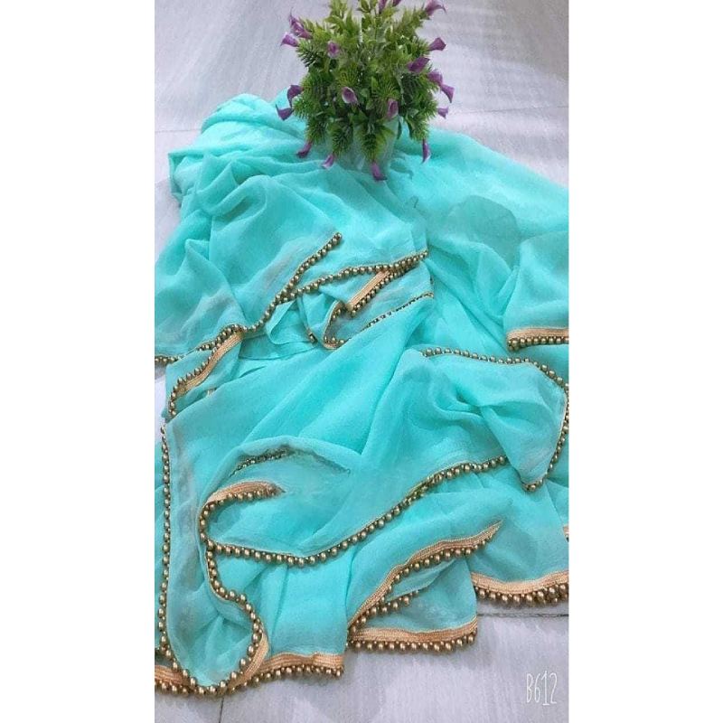 Picture of Georgette High Quality Stylish Fashionable & Elegant Design Saree. Saree for Women