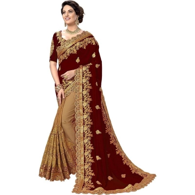 Picture of  Georgette Embroidery High Quality Stylish Saree for Women