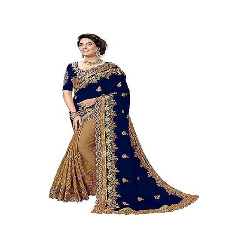 Picture of  Georgette Embroidery High Quality Stylish Saree for Women