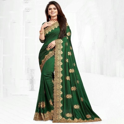 Picture of Georgette Embroidered High-Quality Stylish Saree for Women