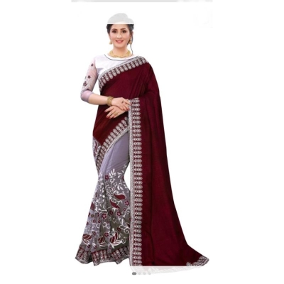 Picture of Georgette High Quality Stylish Saree. Saree with Blouse for Women
