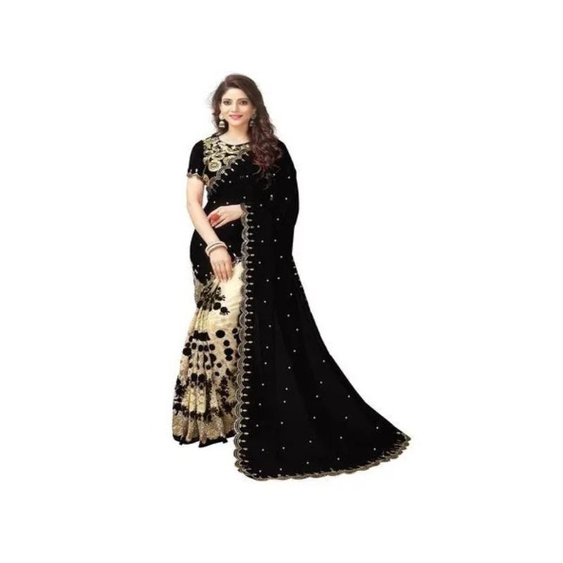 Picture of Georgette Embroidery High Quality Stylish Saree for Women