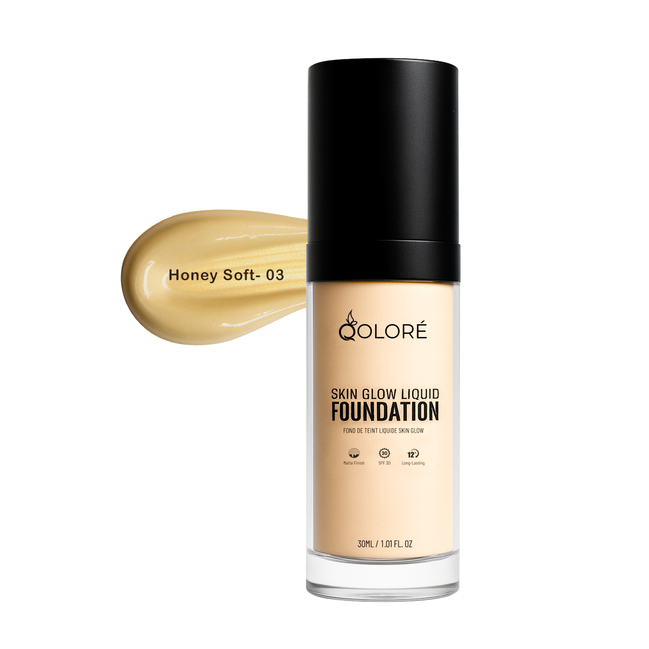 Picture of Qolore Skin Glow Liquid Foundation Honey Soft-03 30ml