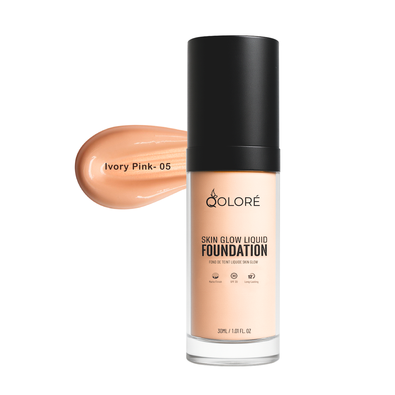 Picture of Qolore Skin Glow Liquid Foundation Ivory Pink-05 30ml