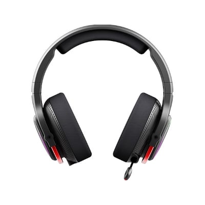 Picture of A4tech Bloody MR720 RGB Wireless Gaming Headphone - Black - Wireless: 2.4GHz Wireless, Bluetooth v5.3, 3.5mm Wired Audio - Retractable Noise-Cancelling Microphone - Mycelium Of Carbon IT