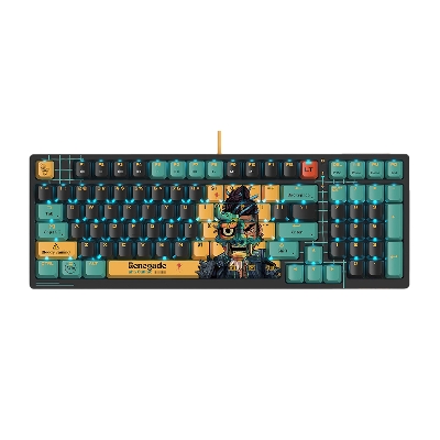 Picture of A4 TECH BLOODY AT98 RENEGADE RGB ALPHA OPTICAL SWITCH SAVAGE IMPACT 98 KEYS PBT KEYCAP USB MECHANICAL GAMING KEYBOARD