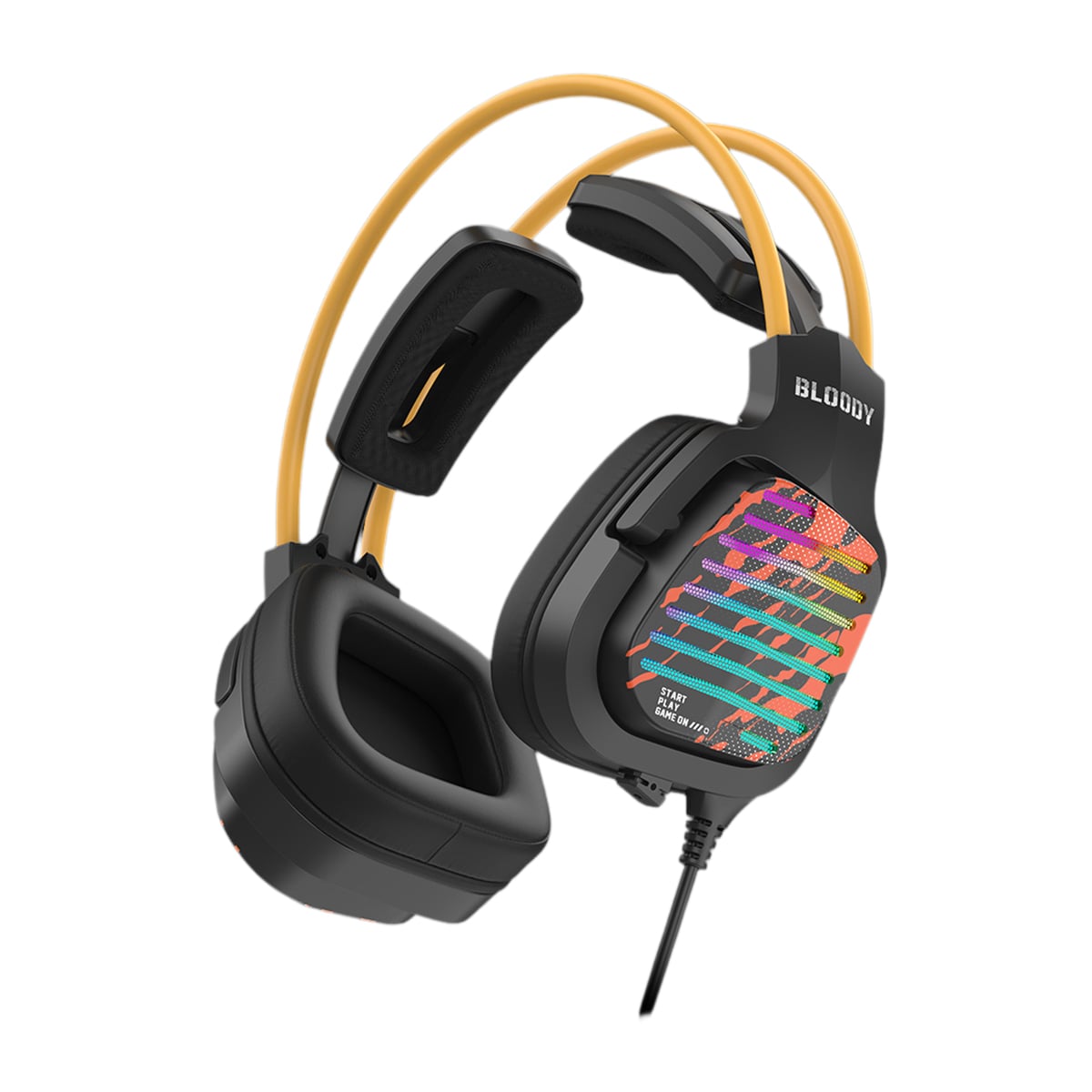Picture of A4 TECH BLOODY G565 ENERGY WHITE 7.1 SURROUND SOUND RGB FLOW BACKLIGHT USB GAMING HEADPHONE