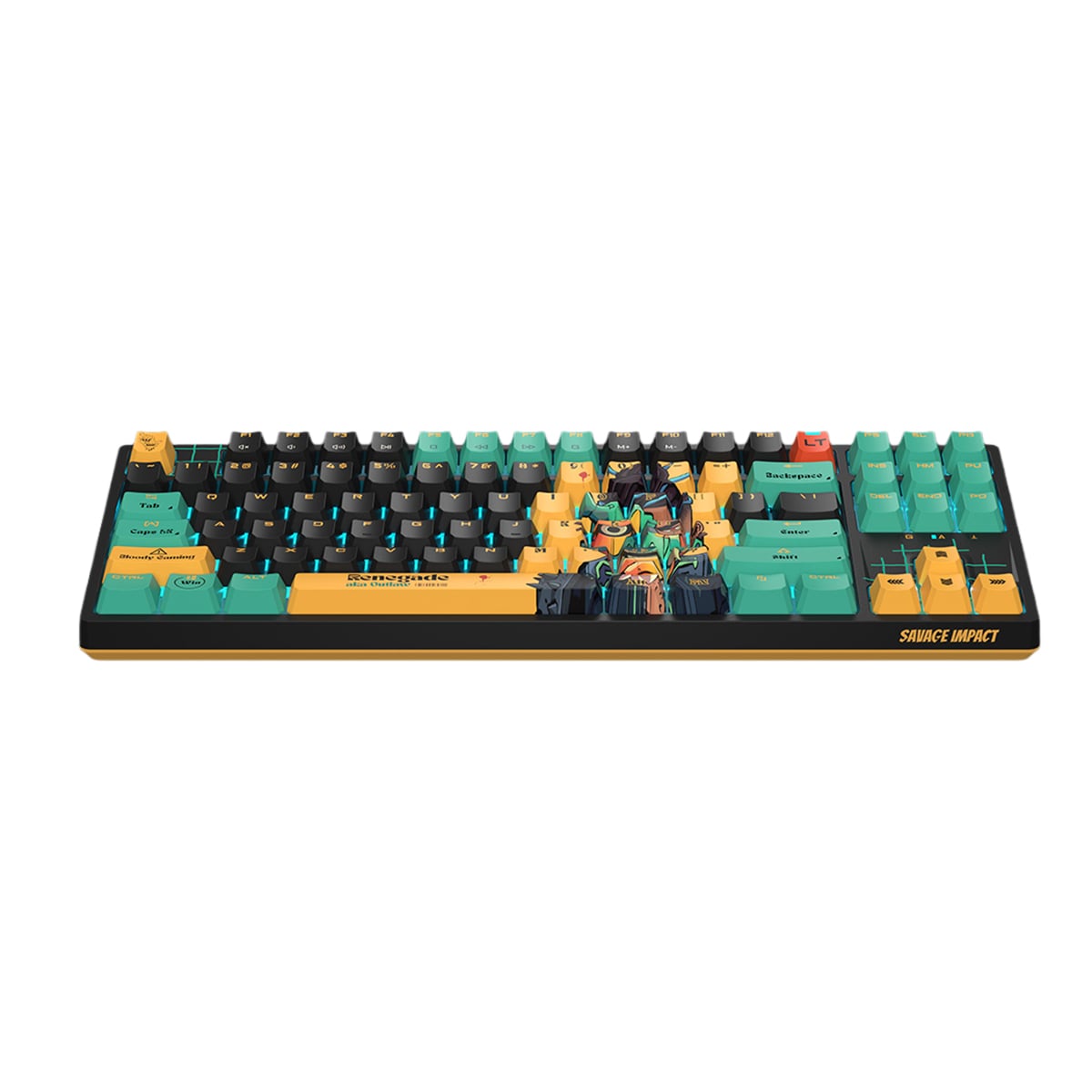Picture of A4 TECH BLOODY AT87 PROXY BOOM RGB ALPHA OPTICAL SWITCH SAVAGE IMPACT 87 KEYS PBT KEYCAP USB MECHANICAL GAMING KEYBOARD