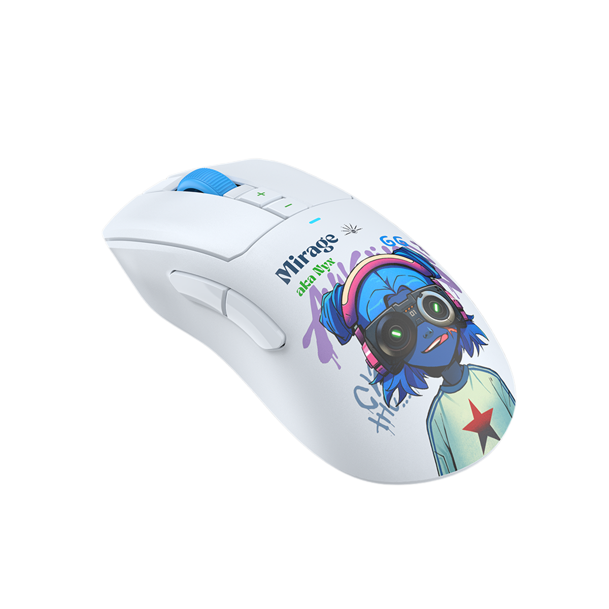 Picture of A4 TECH BLOODY R73 PRO NYX MIRAGE PAW3395 PRO Sensor 26000 CPI WAVELINK FULL SPEED DUAL MODE WIRELESS + USB TYPE C GAMING MOUSE