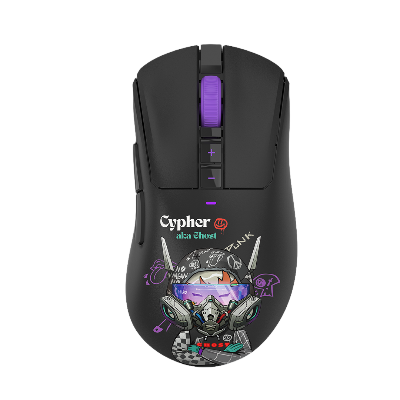 Picture of A4 TECH BLOODY R73 PRO CYPER GHOST PAW3395 PRO Sensor 26000 CPI WAVELINK FULL SPEED DUAL MODE WIRELESS + USB TYPE C GAMING MOUSE