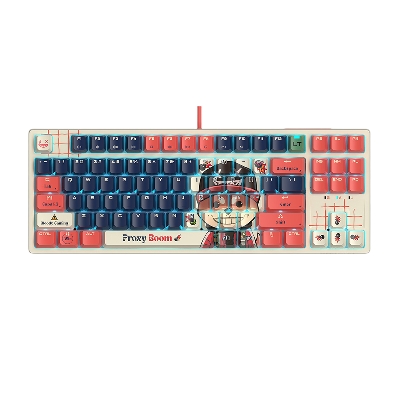 Picture of A4 TECH BLOODY AT87 RENEGADE RGB ALPHA OPTICAL SWITCH SAVAGE IMPACT 87 KEYS PBT KEYCAP USB MECHANICAL GAMING KEYBOARD