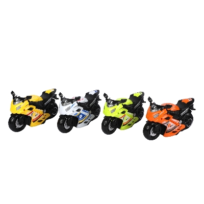 Picture of Street Racer Motorcycle | Colorful Sport Bike Toy Collection | Friction-Powered Model Vehicle - 1 Piece