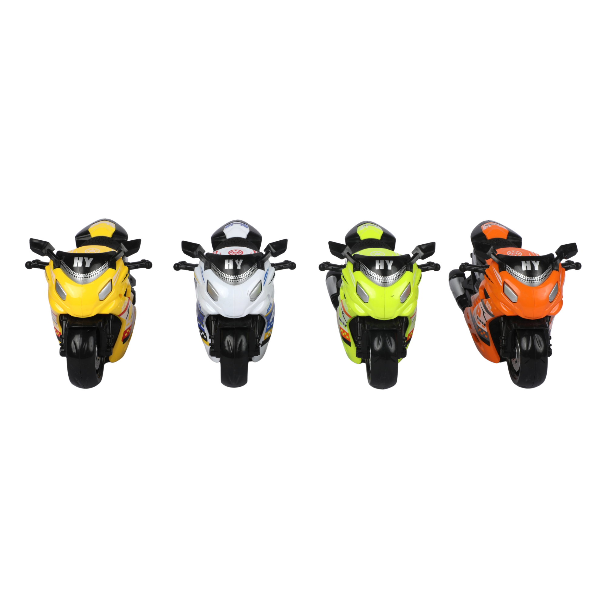 Picture of Street Racer Motorcycle | Colorful Sport Bike Toy Collection | Friction-Powered Model Vehicle - 1 Piece