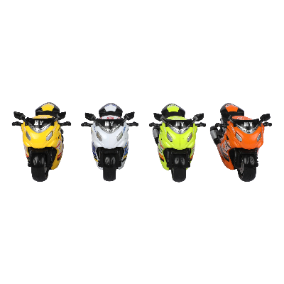 Picture of Street Racer Motorcycle | Colorful Sport Bike Toy Collection | Friction-Powered Model Vehicle - 1 Piece