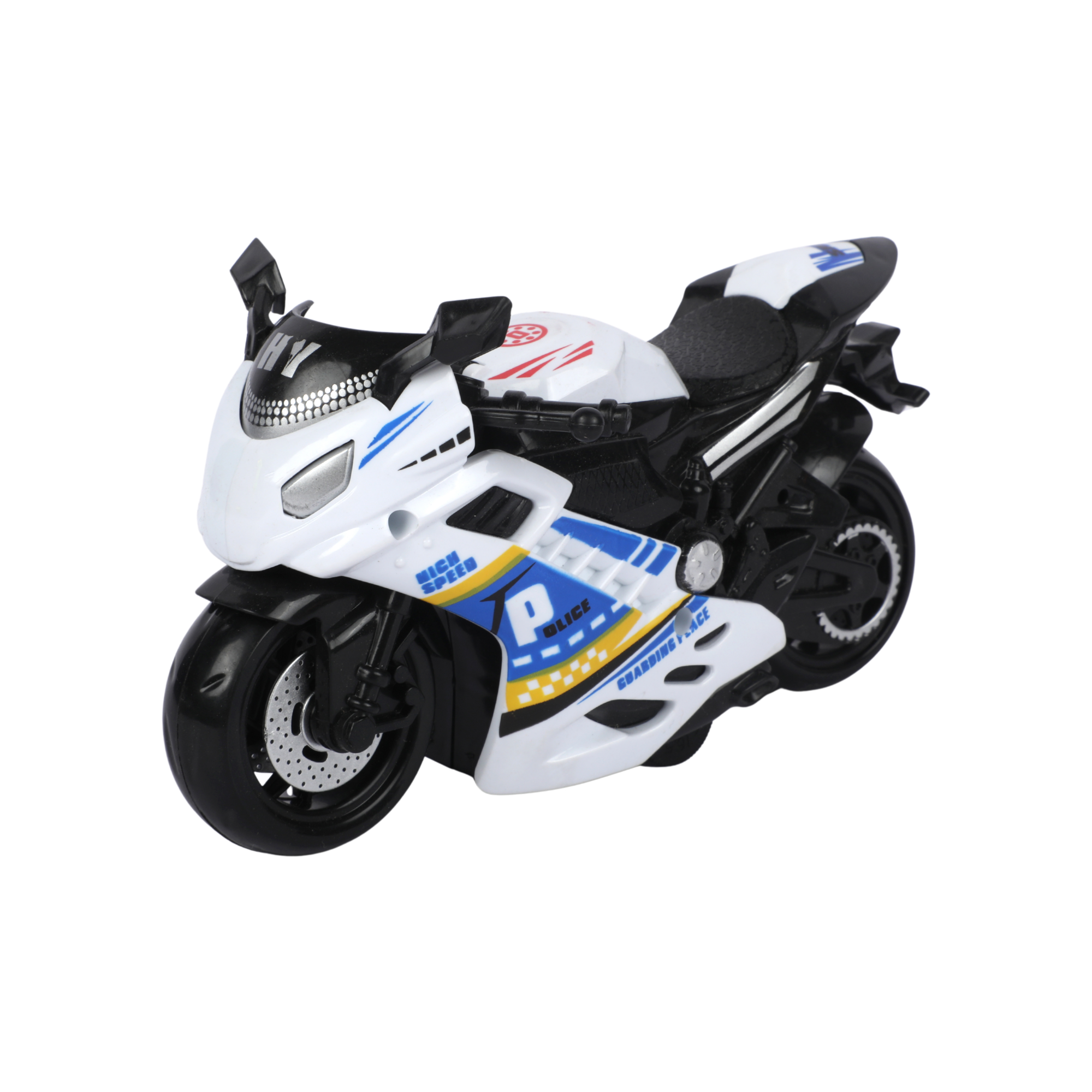 Picture of Street Racer Motorcycle | Colorful Sport Bike Toy Collection | Friction-Powered Model Vehicle - 1 Piece