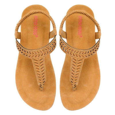 Picture of Nino Rossi Women's Two Strap Flat Sandal