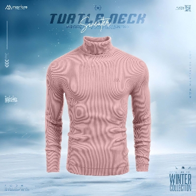 Picture of Turtle Neck Premium Rib Fabrics Sweater For Men | MF-611