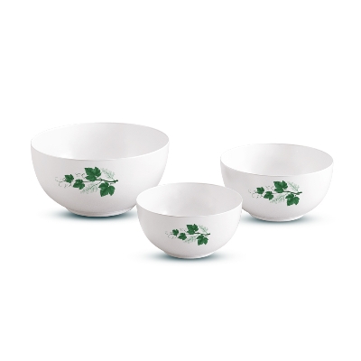 Picture of 3Pcs Round Bowl Set-Green Classic