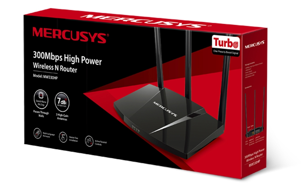 Picture of Mercusys MW330HP 300Mbps High Power Wireless N Router