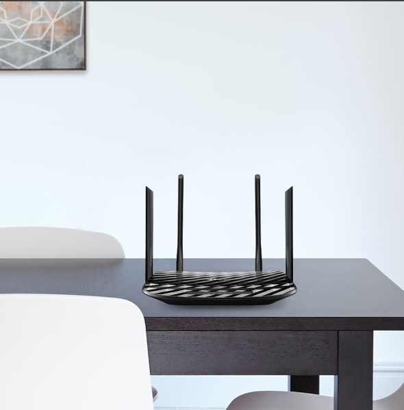 Picture of TP-Link Archer C50 Black AC1200 Wi-Fi Dual Band Router, 4 x 10/100 Mbps Fast Ethernet Ports, Supports MU-MIMO, Beamforming, Guest WiFi, Access Point Mode, IPv6 and Parental Controls
