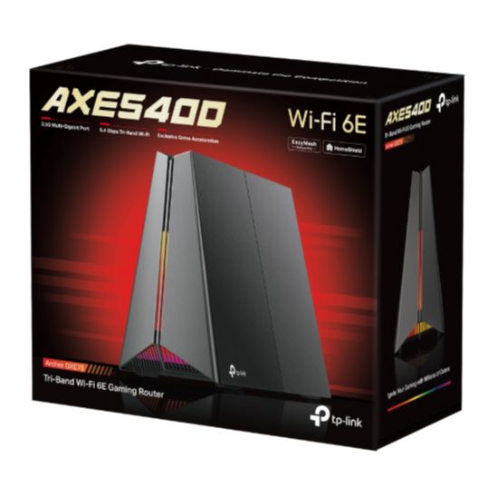 Picture of TP‑Link Archer GXE75 AX E5400 Tri‑Band Wi‑Fi 6E Gaming Router (Wi‑Fi up to 5400 Mbps, 2.5 Gbps WAN/LAN, 4× Gigabit LAN, USB 3.0, HomeShield Security, Game Panel, EasyMesh / Mesh Ready)